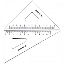 三角定規 目盛付 240×2mm (目盛210mm)